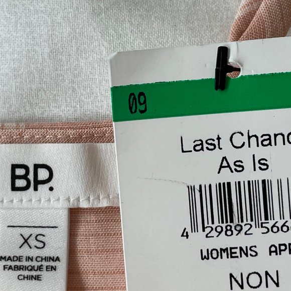 BP, White Pink Gingham Plaid Dress, Size: XS, color: Plaid Light Pink, NWT/ NEW - Picture 2 of 10